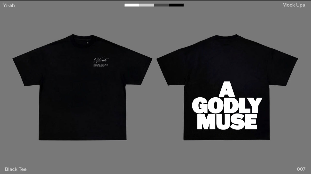 'A Godly Muse' Tee ~ Black